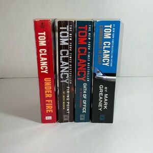 Tom Clancy Paper Back Book Lot of 4 Novels by Tom Clancy